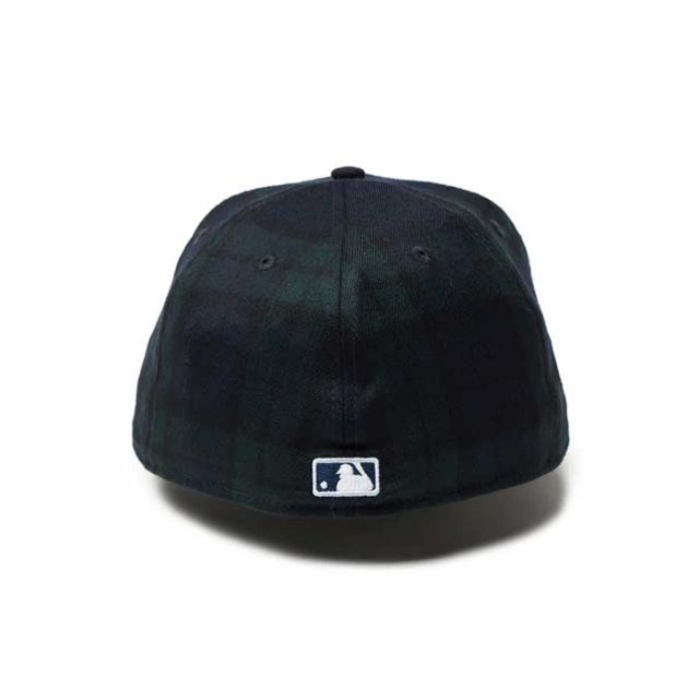ニューエラ キャップ NEWERA 5950 59FIFTY Powered by GORO NAKATSUGAWA min-nano ニューヨーク ヤンキース ブラックウォッチ ネイビーバイザー メンズ レディース ユニセックス 中津川吾郎 コラボ MINNAN0 ミンナノ (241030)