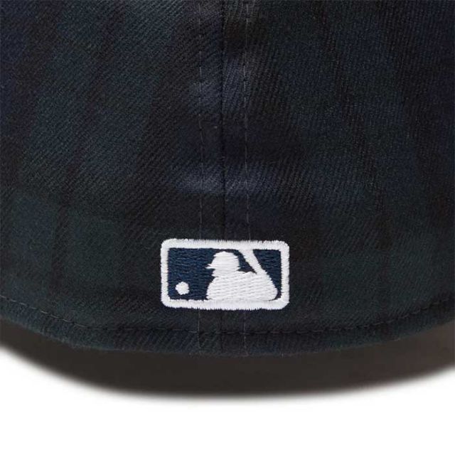 ニューエラ キャップ NEWERA 5950 59FIFTY Powered by GORO NAKATSUGAWA min-nano ニューヨーク ヤンキース ブラックウォッチ ネイビーバイザー メンズ レディース ユニセックス 中津川吾郎 コラボ MINNAN0 ミンナノ (241030)