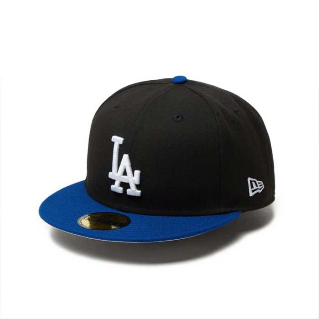 ニューエラ キャップ NEWERA 5950 59FIFTY Powered by GORO NAKATSUGAWA min-nano ロサンゼルス・ドジャース ブラック ライトロイヤルバイザー 中津川吾郎 コラボ 開幕戦 東京 (241030)