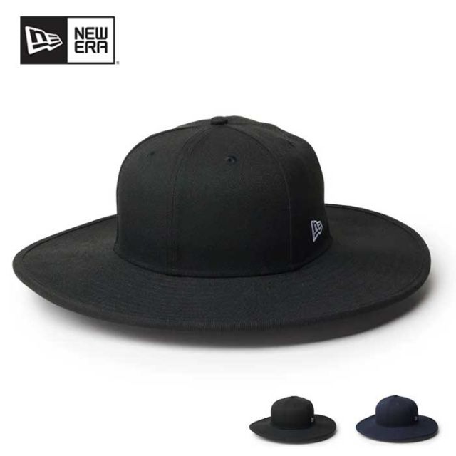 ニューエラ ハット フィッテド ロングブリムハット NEWERA FITTED LONG BRIM HAT poggy メンズ レディース ユニセックス ブラック ネイビー (241128)