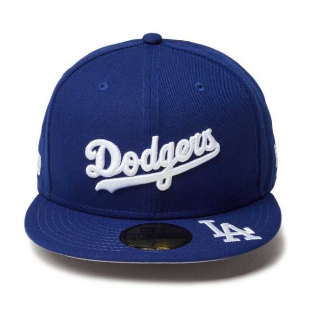 ニューエラ キャップ ユニセックス NEWERA 5950 MLB VISOR LOGO ドジャース LA 野球 ベースボールキャップ 開幕戦 東京 (241128)