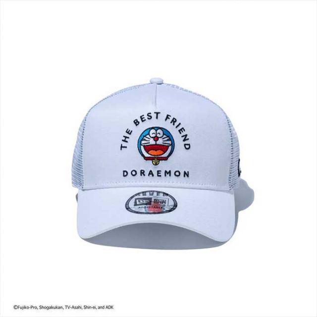 ニューエラ NEWERA キャップ 9FORTY A-FRAME トラッカー ドラえもん 940 AFTR DORAEMON THE BEST FRIEND メンズ レディース ユニセックス ブラック ホワイト フリー (250121)
