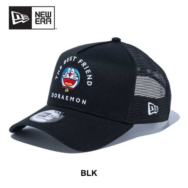 ニューエラ NEWERA キャップ 9FORTY A-FRAME トラッカー ドラえもん 940 AFTR DORAEMON THE BEST FRIEND メンズ レディース ユニセックス ブラック ホワイト フリー (250121)
