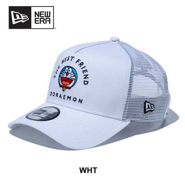 ニューエラ NEWERA キャップ 9FORTY A-FRAME トラッカー ドラえもん 940 AFTR DORAEMON THE BEST FRIEND メンズ レディース ユニセックス ブラック ホワイト フリー (250121)