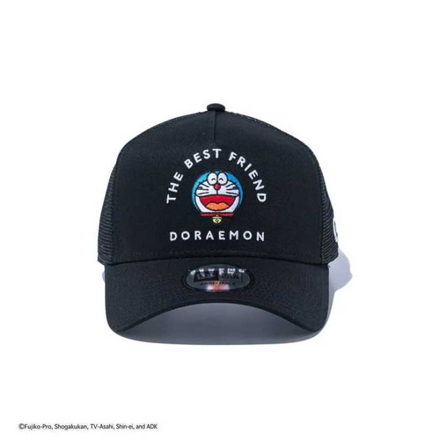 ニューエラ NEWERA キャップ 9FORTY A-FRAME トラッカー ドラえもん 940 AFTR DORAEMON THE BEST FRIEND メンズ レディース ユニセックス ブラック ホワイト フリー (250121)