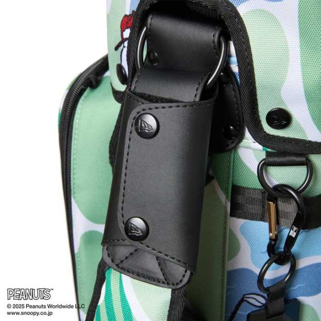 ニューエラ ゴルフ キャディーバッグ ピーナッツ NEWERA GF CADDIE PEANUTS スヌーピー ゴルフバッグ ゴルフグッズ キャディバッグ 9型 コラボ かっこいい(250130)