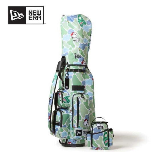 ニューエラ ゴルフ キャディーバッグ ピーナッツ NEWERA GF CADDIE PEANUTS スヌーピー ゴルフバッグ ゴルフグッズ キャディバッグ 9型 コラボ かっこいい(250130)