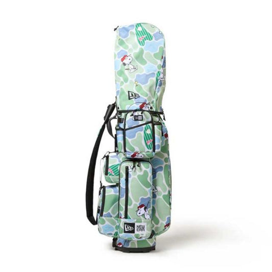 ニューエラ ゴルフ キャディーバッグ ピーナッツ NEWERA GF CADDIE PEANUTS スヌーピー ゴルフバッグ ゴルフグッズ キャディバッグ 9型 コラボ かっこいい(250130)