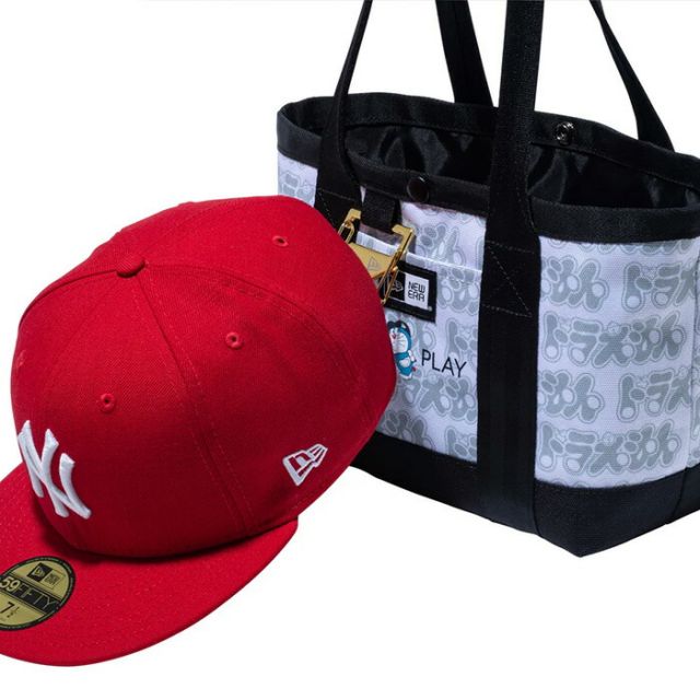 ニューエラ トートバッグミニ 6L ドラえもん スイング ホワイト NEWERA GF TOTE BAG M DORAEMON NECAPGF バッグ レディース サブバッグ キャラクター 小さめ 限定モデル(2502)
