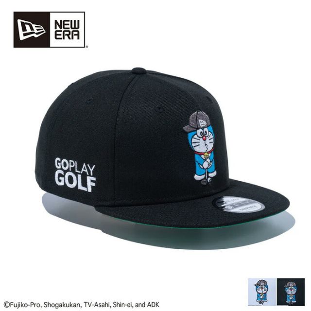 ニューエラ キャップ NEWERA GF 950 DORAEMON NECAPGF ゴルフ 9FIFTY ドラえもん ブラック グリーンアンダーバイザー(2502)
