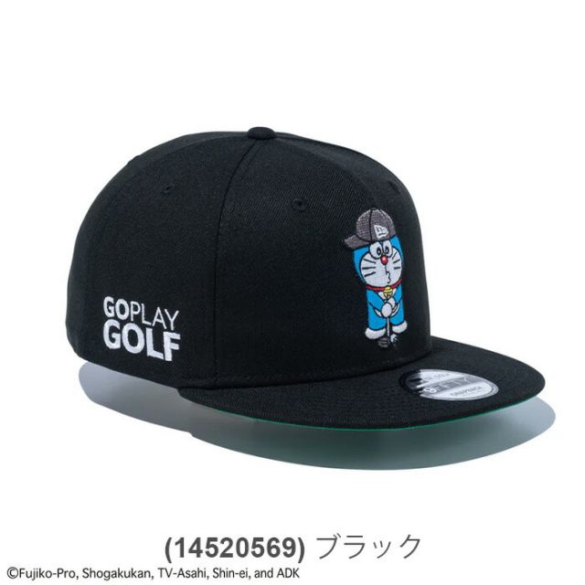 ニューエラ キャップ NEWERA GF 950 DORAEMON NECAPGF ゴルフ 9FIFTY ドラえもん ブラック グリーンアンダーバイザー(2502)