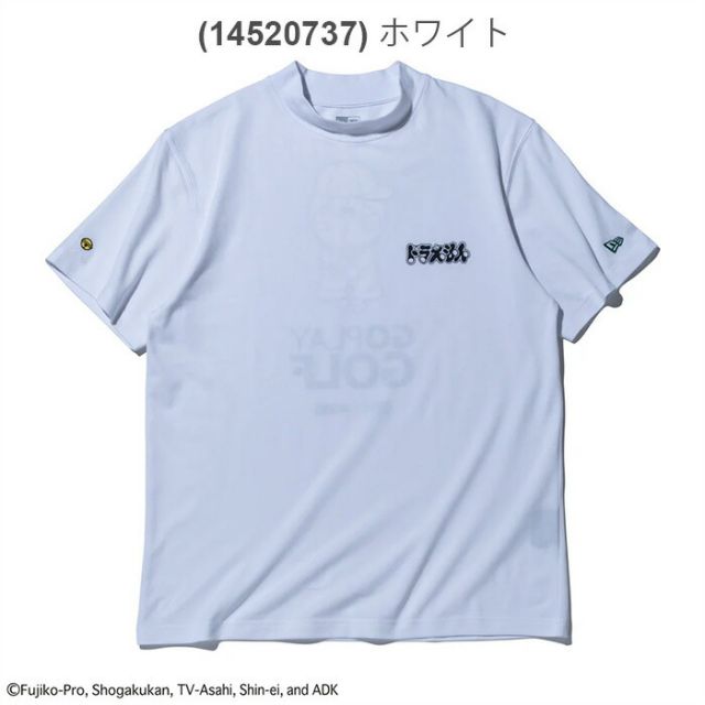 ニューエラ Tシャツ NEWERA GF SS MID NECK TEE DORAEMON 半袖 鹿の子 ミッドネック Tシャツ ドラえもん ゴルフ  メール便 (2502)