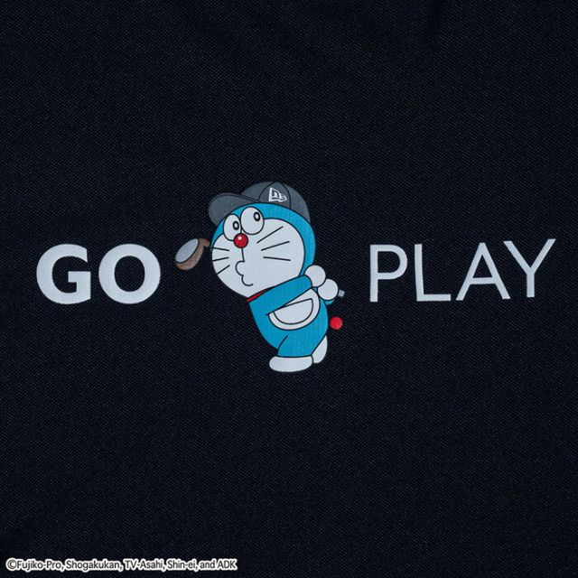 ニューエラ Tシャツ NEWERA GF SS MID NECK TEE DORAEMON 半袖 鹿の子 ミッドネック Tシャツ ドラえもん ゴルフ  メール便 (2502)