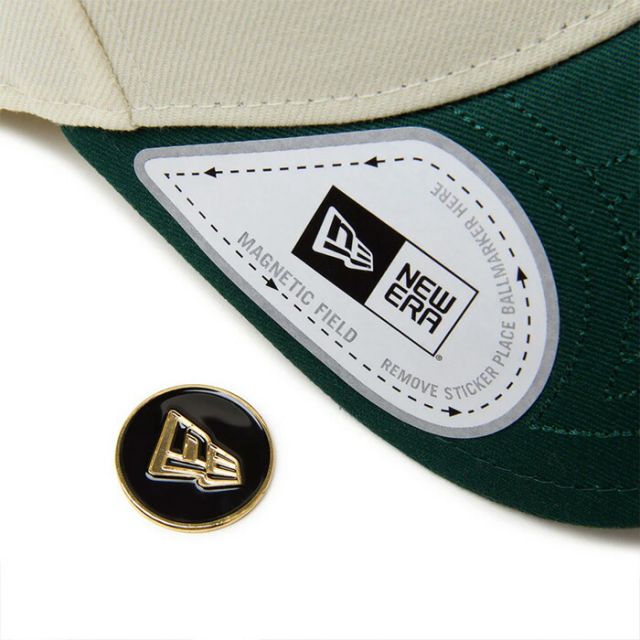 ニューエラ クロームホワイト ビーチキスブルーバイザー NEWERA GF 940VS OP NENY 2TONE NEWERA ゴルフキャップ マグネット付き ボールマーカー対応 9FORTY ユニセックス 帽子 ベルクロストラップ 抗菌 ブラック ニューエラゴルフ (2503)