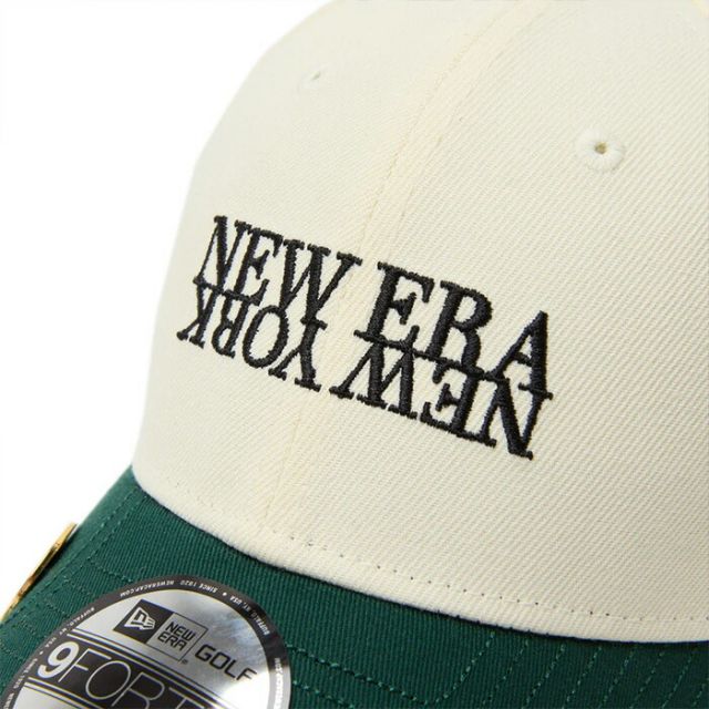 ニューエラ クロームホワイト ビーチキスブルーバイザー NEWERA GF 940VS OP NENY 2TONE NEWERA ゴルフキャップ マグネット付き ボールマーカー対応 9FORTY ユニセックス 帽子 ベルクロストラップ 抗菌 ブラック ニューエラゴルフ (2503)