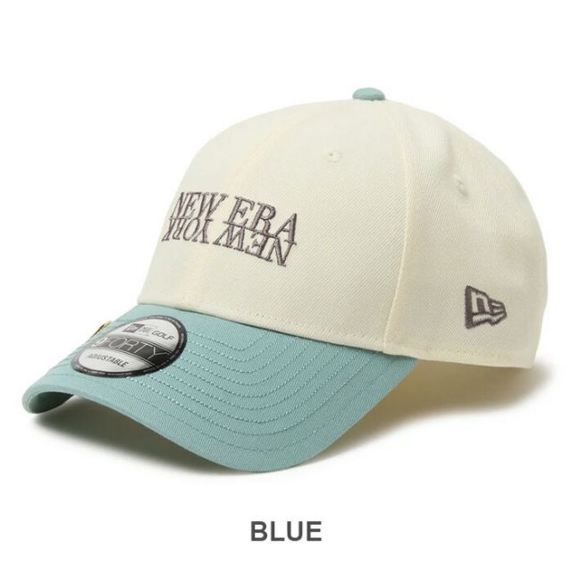 ニューエラ クロームホワイト ビーチキスブルーバイザー NEWERA GF 940VS OP NENY 2TONE NEWERA ゴルフキャップ マグネット付き ボールマーカー対応 9FORTY ユニセックス 帽子 ベルクロストラップ 抗菌 ブラック ニューエラゴルフ (2503)