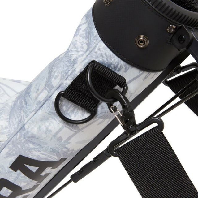 ニューエラ ゴルフ】 セルフスタンドケース ワードマークロゴ パームツリーカモホワイト × ブラック NEWERA GF SELF STAND CASE WML PTセルフスタンドケース ゴルフクラブ 47インチ対応 軽量 メッシュポケット ユニセックス (2503)