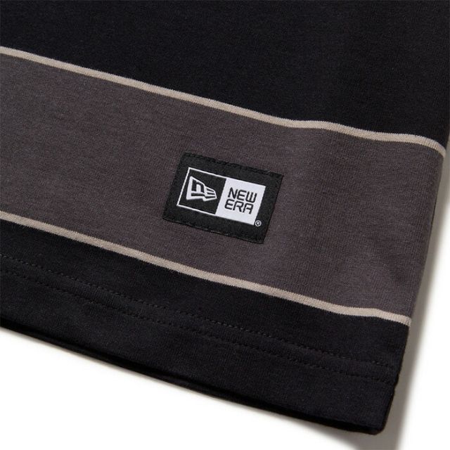 ニューエラ Tシャツ メンズ 半袖 オーバーサイズド コットン Tシャツ Multi Border NEWERA SS OS CT TEE MULBOR ニューエラ ボーダー メンズ レディース オーバーサイズ コットン 半袖 太ボーダー ストリート  メール便 (2503)