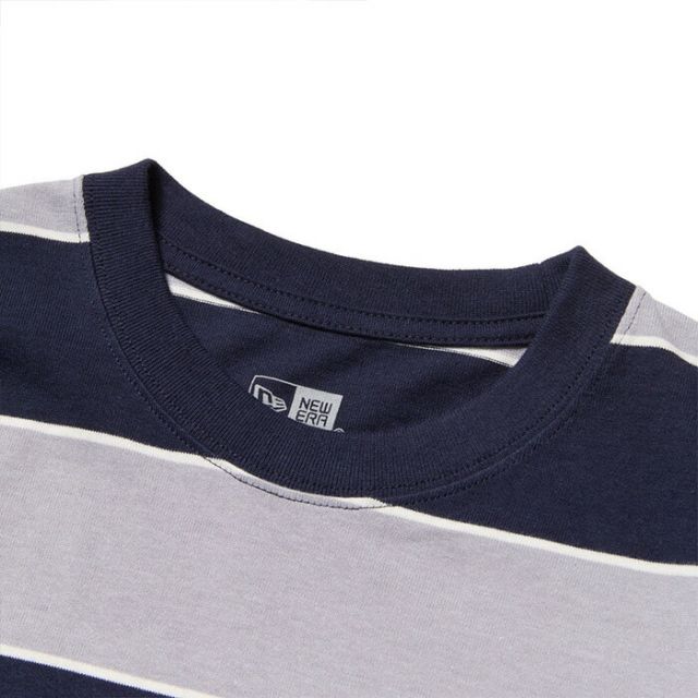 ニューエラ Tシャツ メンズ 半袖 オーバーサイズド コットン Tシャツ Multi Border NEWERA SS OS CT TEE MULBOR ニューエラ ボーダー メンズ レディース オーバーサイズ コットン 半袖 太ボーダー ストリート  メール便 (2503)
