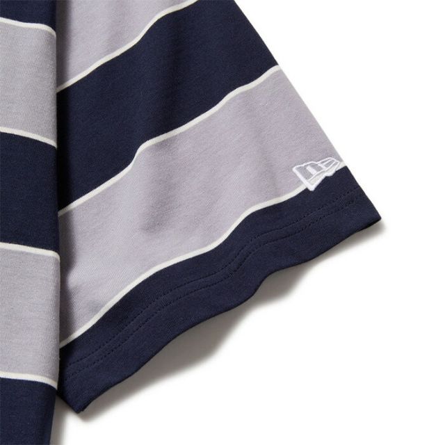 ニューエラ Tシャツ メンズ 半袖 オーバーサイズド コットン Tシャツ Multi Border NEWERA SS OS CT TEE MULBOR ニューエラ ボーダー メンズ レディース オーバーサイズ コットン 半袖 太ボーダー ストリート  メール便 (2503)