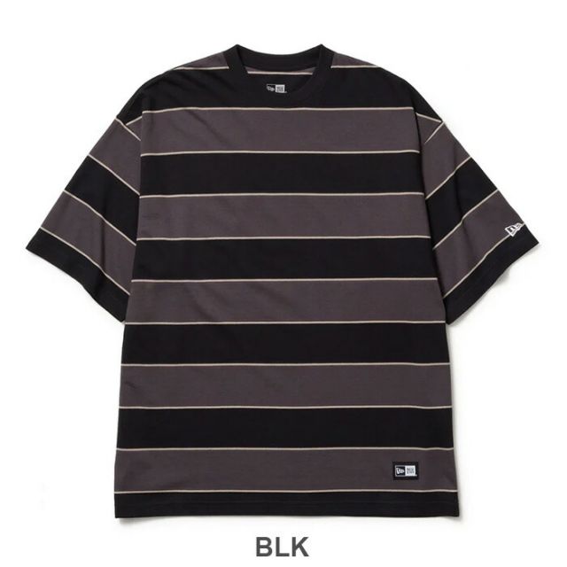 ニューエラ Tシャツ メンズ 半袖 オーバーサイズド コットン Tシャツ Multi Border NEWERA SS OS CT TEE MULBOR ニューエラ ボーダー メンズ レディース オーバーサイズ コットン 半袖 太ボーダー ストリート  メール便 (2503)