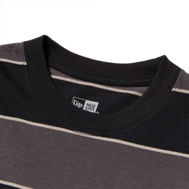 ニューエラ Tシャツ メンズ 半袖 オーバーサイズド コットン Tシャツ Multi Border NEWERA SS OS CT TEE MULBOR ニューエラ ボーダー メンズ レディース オーバーサイズ コットン 半袖 太ボーダー ストリート  メール便 (2503)