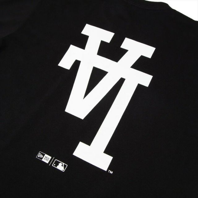 ニューエラ Tシャツ メンズ 半袖 MLB Upside Down ロサンゼルス・ドジャース ブラック レギュラーフィット NEWERA SS CT TEE LOSDOD UPSIDE DOWN メンズ レディースロゴ Tシャツ 逆ロゴ  コットン生地 黒 ユニセックス半袖 (2503)