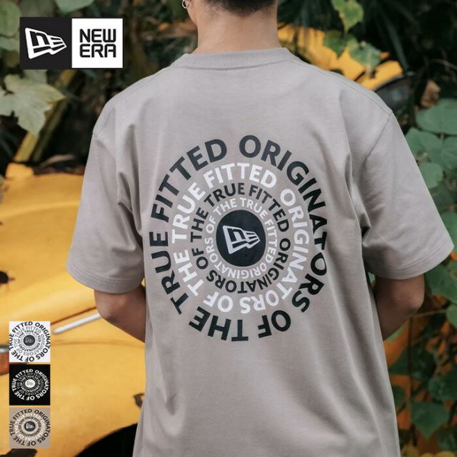 ニューエラ 半袖 コットン Tシャツ Circle OOTTF ホワイト NEWERA SS CT TEE CIRCLE OOTTF メンズ レディース ロゴ Tシャツ 元祖トゥルーフィット レギュラーフィット ユニセックス (2503)