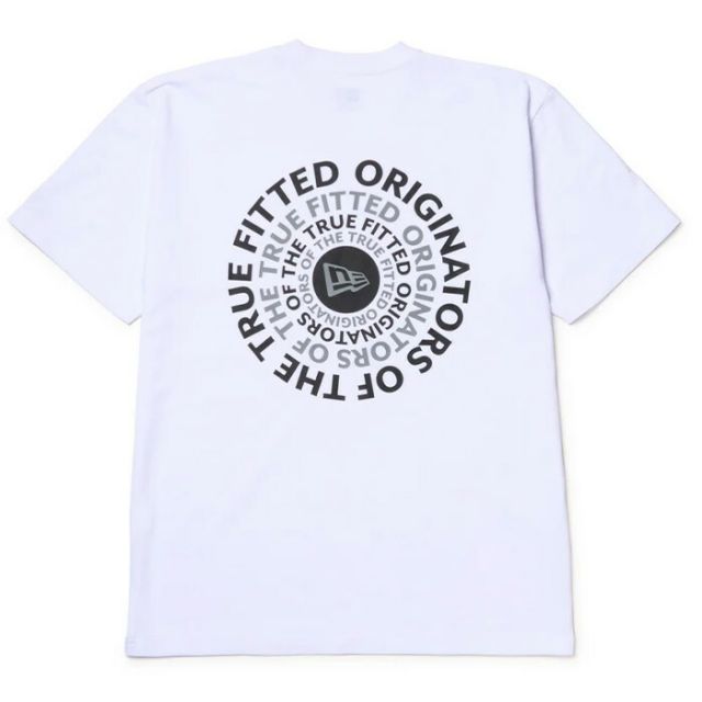 ニューエラ 半袖 コットン Tシャツ Circle OOTTF ホワイト NEWERA SS CT TEE CIRCLE OOTTF メンズ レディース ロゴ Tシャツ 元祖トゥルーフィット レギュラーフィット ユニセックス (2503)