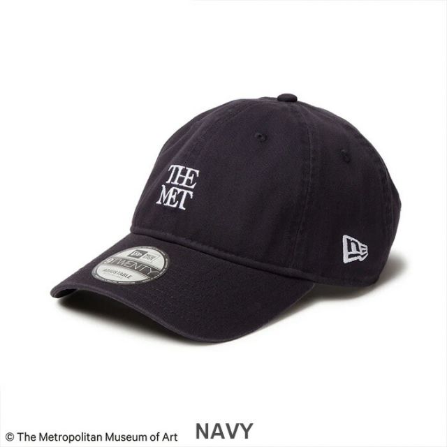 ニューエラ 9TWENTY The Met ミニロゴ NEWERA 920 THE MET MINI LOGO ニューエラ The Met メトロポリタン美術館 コラボ キャップ 9TWENTY ミニロゴ 刺繍 コットン レザーストラップ ユニセックス 14457373〜14457378 (2503)