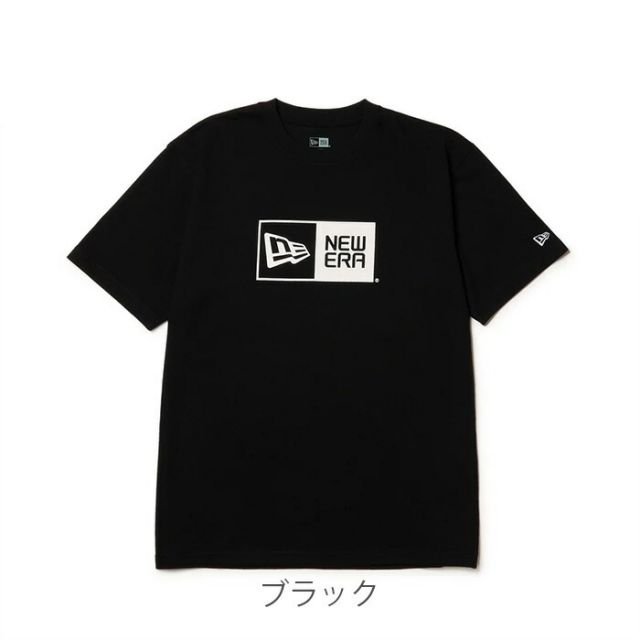 ニューエラ Tシャツ NEWERA SS CT TEE BOX LOGO コットン100％ ブラック レギュラーフィット ユニセックス 定番 ロゴT ストリート シンプル ニューエラ (2503)