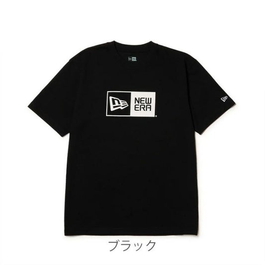 ニューエラ Tシャツ NEWERA SS CT TEE BOX LOGO コットン100％ ブラック レギュラーフィット ユニセックス 定番 ロゴT ストリート シンプル ニューエラ (2503)