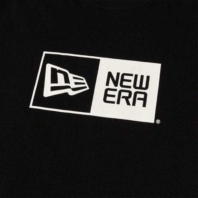 ニューエラ Tシャツ NEWERA SS CT TEE BOX LOGO コットン100％ ブラック レギュラーフィット ユニセックス 定番 ロゴT ストリート シンプル ニューエラ (2503)