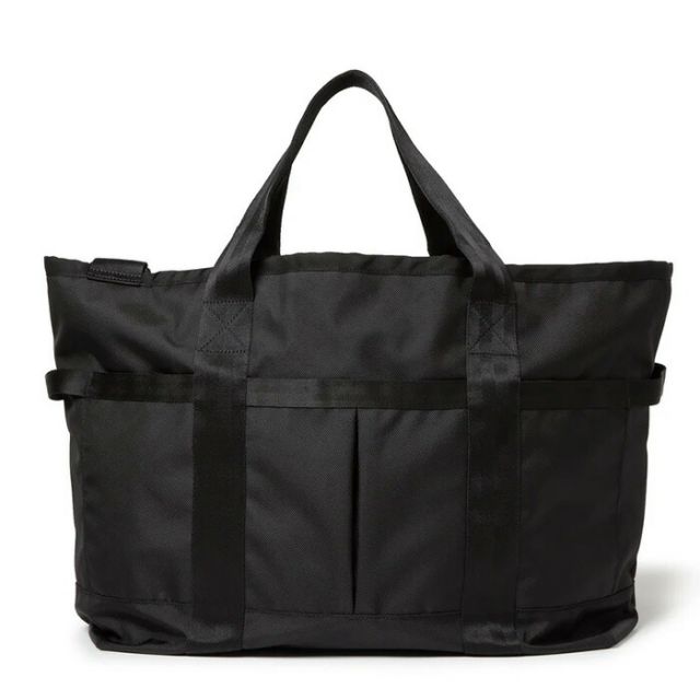ニューエラ トートバッグ ラージ 42L ブラック NEWERA TOTE BAG L 1680D 大容量 ジップ付き 撥水 ポケット多数 ユニセックス 通勤 通学 旅行 アウトドア バッグ メンズ レディース (2503)