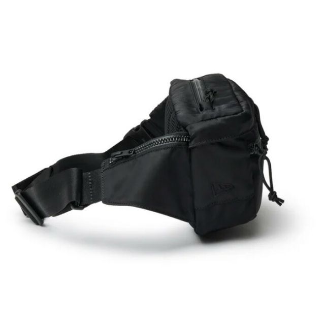 ニューエラ エクスプローラーウエストバッグ 3L ナイロンツイル ブラック NEWERA EXPLORER WAIST BAG NYLON TWL 撥水 軽量 耐久 リップストップ素材 サイドポケット付き アウトドア ウォーキング 通勤 ユニセックス (2503)
