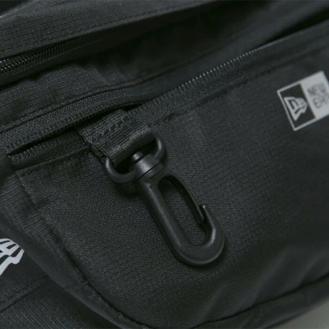 ニューエラ ウエスト バッグ ボディバッグ エクスプローラーウエストバッグ 3L ブラック NEWERA EXPLORER WAIST BAG 軽量 撥水 リップストップ素材 サイドポケット付き キーフック搭載 アウトドア対応 ユニセックス(2503)