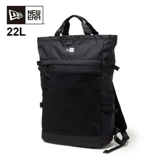 ニューエラ トート バッグ エクスプローラートートバッグ 22L ブラック NEWERA EXPLORER TOTE BAG 15OD 撥水 軽量 リップストップ素材 リュック対応 PC収納可 アウトドア メンズ レディース ユニセックス (2503)