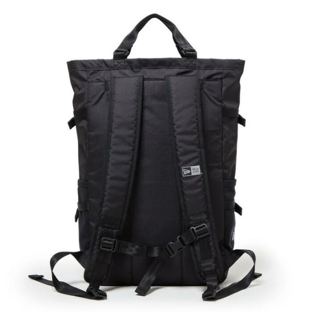 ニューエラ トート バッグ エクスプローラートートバッグ 22L ブラック NEWERA EXPLORER TOTE BAG 15OD 撥水 軽量 リップストップ素材 リュック対応 PC収納可 アウトドア メンズ レディース ユニセックス (2503)