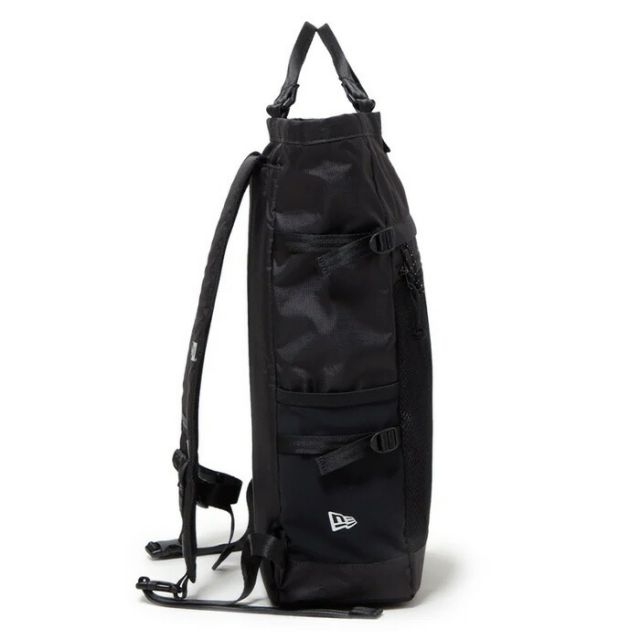 ニューエラ トート バッグ エクスプローラートートバッグ 22L ブラック NEWERA EXPLORER TOTE BAG 15OD 撥水 軽量 リップストップ素材 リュック対応 PC収納可 アウトドア メンズ レディース ユニセックス (2503)