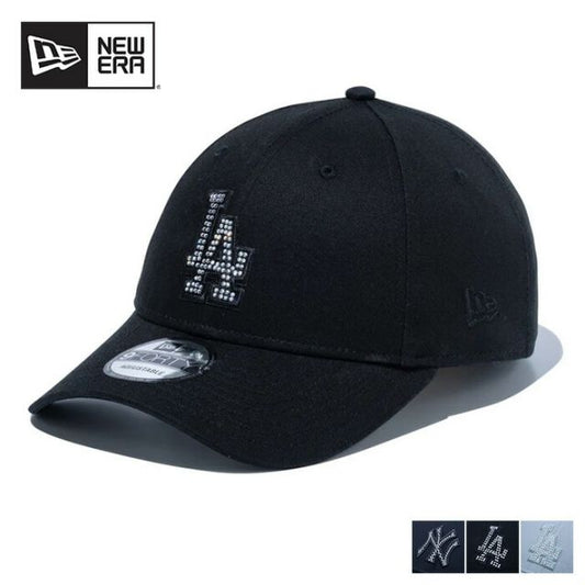 ニューエラ newera 940 RHINESTONE ニューエラ キャップ ラインストーン 9FORTY ロサンゼルスドジャース MLB コラボ 黒 クロスストラップ サイズ調整可能 ユニセックス 14523110 (250328)