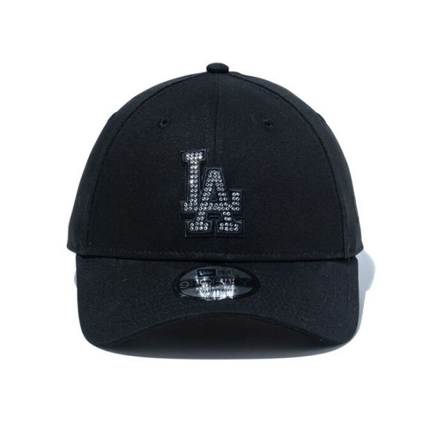 ニューエラ newera 940 RHINESTONE ニューエラ キャップ ラインストーン 9FORTY ロサンゼルスドジャース MLB コラボ 黒 クロスストラップ サイズ調整可能 ユニセックス 14523110 (250328)