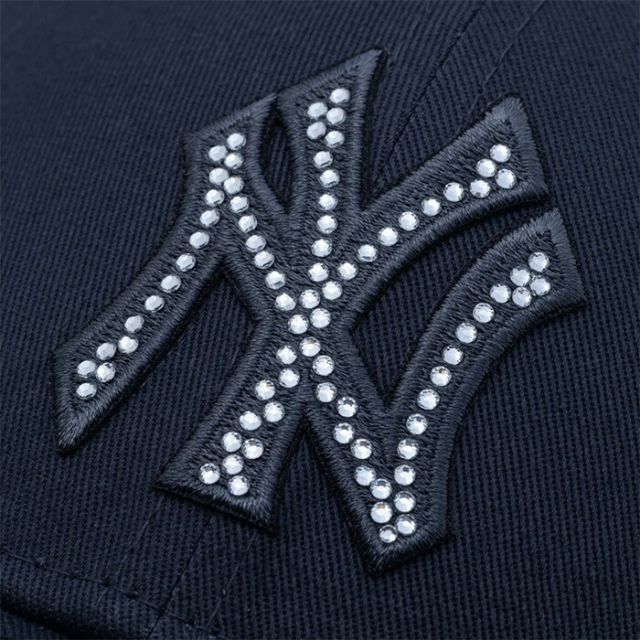 ニューエラ newera 940 RHINESTONE ニューエラ キャップ ラインストーン 9FORTY ロサンゼルスドジャース MLB コラボ 黒 クロスストラップ サイズ調整可能 ユニセックス 14523110 (250328)