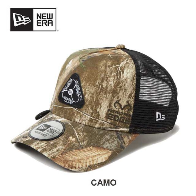 ニューエラ キャップ NEWERA OD 940AFTR ANGLERS CLUB トラッカーキャップ フィッシングキャップ メッシュキャップ アウトドア 釣り用 抗菌 スウェットバンド サイズ調整可能(250411)