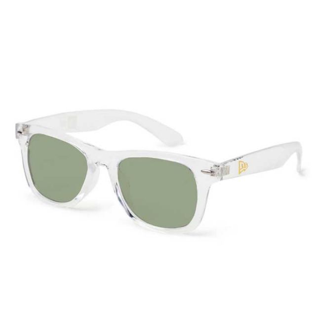 ニューエラ サングラス NEWERA SUNGLASSES PHOTOCHROMIC CLR ウェリントン スクエアレンズ クリアフレーム フォトクロミックグリーンレンズ 調光サングラス uvカット おしゃれ ストリート系 紫外線 自動調整メール便(250411)