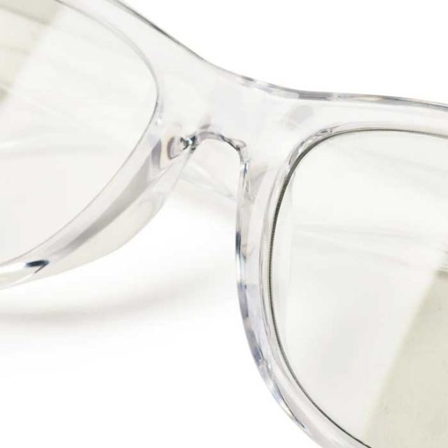 ニューエラ サングラス NEWERA SUNGLASSES PHOTOCHROMIC CLR ウェリントン スクエアレンズ クリアフレーム フォトクロミックグリーンレンズ 調光サングラス uvカット おしゃれ ストリート系 紫外線 自動調整メール便(250411)