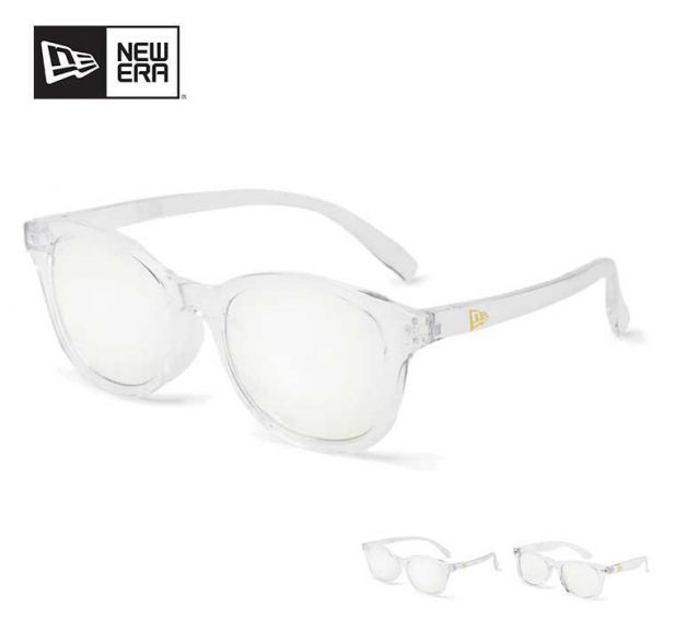 ニューエラ サングラス NEWERA SUNGLASSES PHOTOCHROMIC CLR ウェリントン スクエアレンズ クリアフレーム フォトクロミックグリーンレンズ 調光サングラス uvカット おしゃれ ストリート系 紫外線 自動調整メール便(250411)