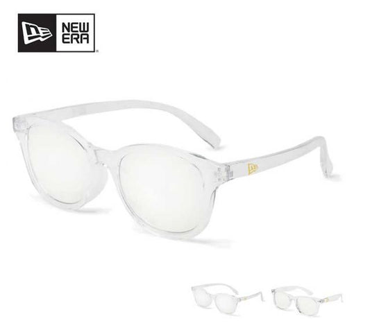 ニューエラ サングラス NEWERA SUNGLASSES PHOTOCHROMIC CLR ウェリントン スクエアレンズ クリアフレーム フォトクロミックグリーンレンズ 調光サングラス uvカット おしゃれ ストリート系 紫外線 自動調整メール便(250411)