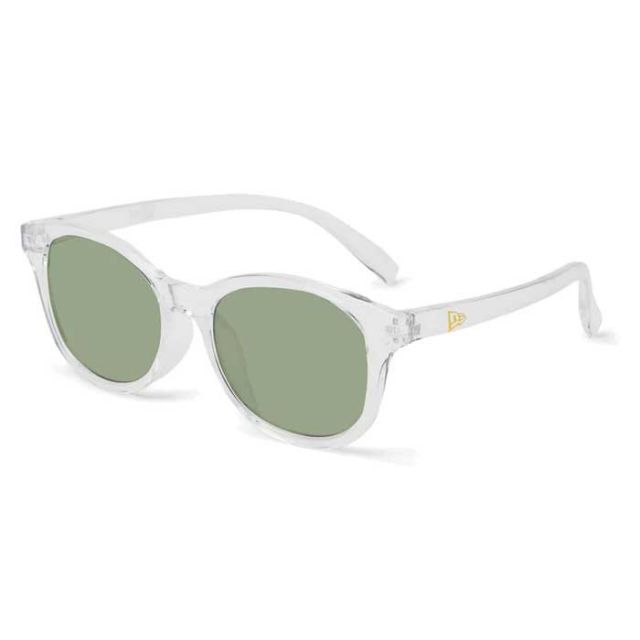 ニューエラ サングラス NEWERA SUNGLASSES PHOTOCHROMIC CLR ウェリントン スクエアレンズ クリアフレーム フォトクロミックグリーンレンズ 調光サングラス uvカット おしゃれ ストリート系 紫外線 自動調整メール便(250411)