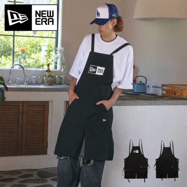ニューエラ エプロン NEWERA APRON メンズ ワークエプロン ストリート ダックキャンバス ユニセックス おしゃれ 作業 ストリート系 キャンプ ブランド バリスタ ユニセックス 14393740／14393741 ポケット付き キャンバス素材 調整可能 (250411)