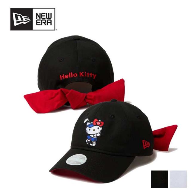 ニューエラ キャップ レディース NEWERA GFW 920 KITTY RIBBON ハローキティ リボン ゴルフ 帽子 女性用 リボン付き コラボ 限定モデル 9TWENTY(250411)
